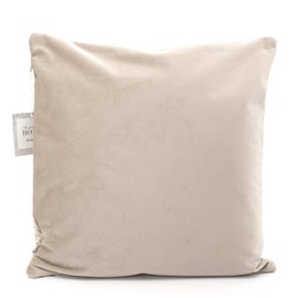 Adam Home Quilted Velvet Cushion Covers - Square Pillow Case 43CM x 43CM (16''x16'') Quilted Throw Cushion Covers- Decorative Sham cover for Car, Sofa, Bedroom (2 Pack, Beige)