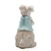 Hodao Easter Bunny Decorations Spring Home Decor Bunny Figurines(Spring Gray