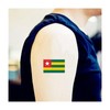 Womaha 30 Temporary Togo Flag Tattoos Fans Face Tattoo Stickers