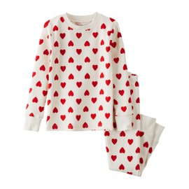 little planet by carter's Unisex Baby 2-Piece Pajamas Made with Organic Cotton, Hearts, 3T