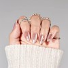 CloudTrip 30 Uñas Postizas Almendradas a Presión - Uñas de