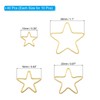 PATIKIL 40Pcs Open Bezel, 4 Sizes Star Resin Bezels Charm