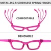 Eyekepper Reading Glasses Metalless Screwless Spring Hinges Cat-Eye 6 Pack