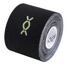 Gorutre Kinesiology Tape GT-2312 2022 16.4 ft (5 m), Precut Roll Type, Black (BK)