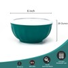 Yalin Melamine Bowls Set, 6 Inch 100% Melamine Cereal/Soup/Salad Bowls,