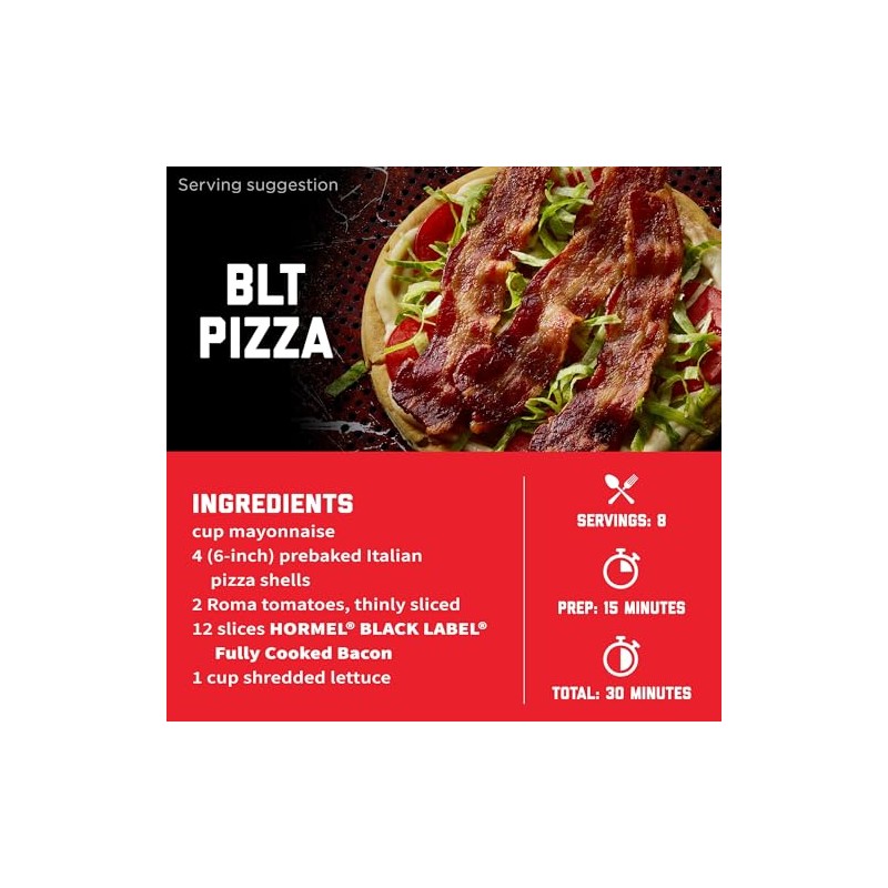 Hormel Black Label HORMEL BLACK LABEL Thick Cut Bacon, Fully
