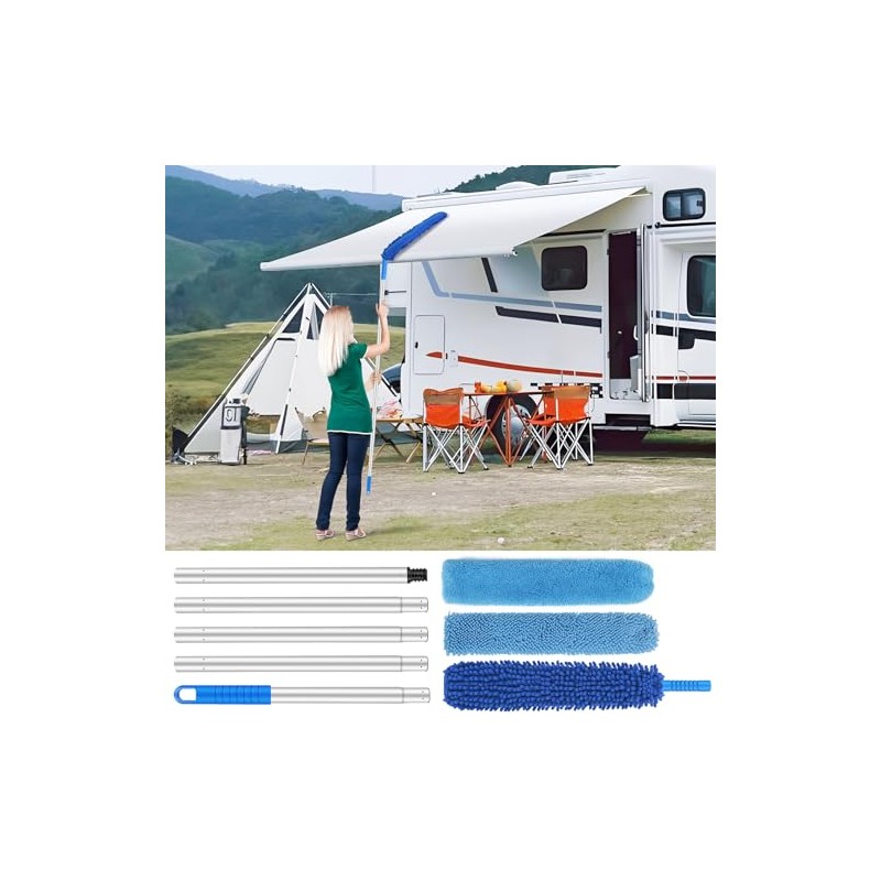 RV Awning Cleaning Mop, Any Bend Angle, 79 Inch Telescopic