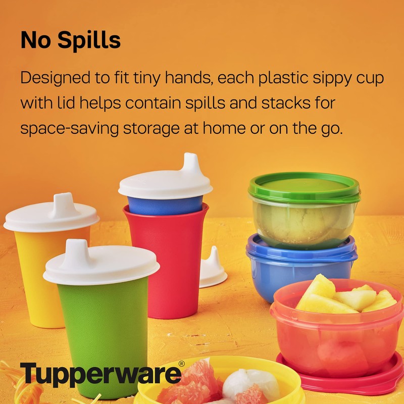 Tupperware Brand Bell Tumblers & Seals - 7 oz (200