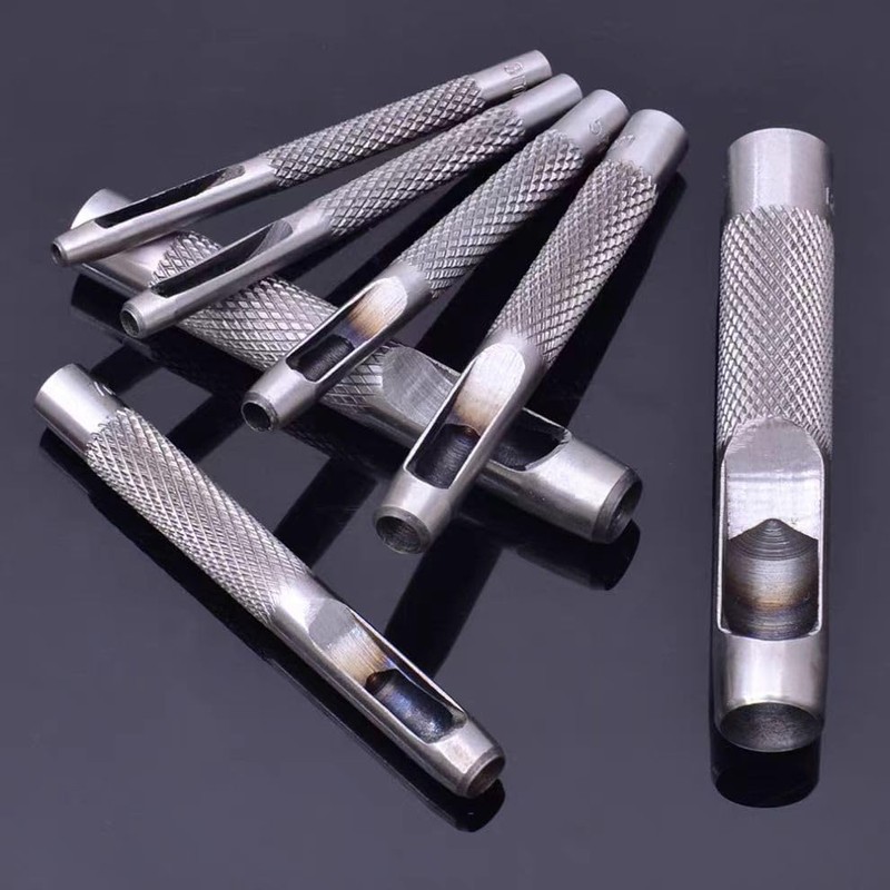 3 Pcs Grommets Hole Punch, Steel Hollow Leather Punch Set,