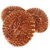 escleano Copper Sponges, Scourer, 100% Copper, Cleaning Sponge, Pot Scraper,