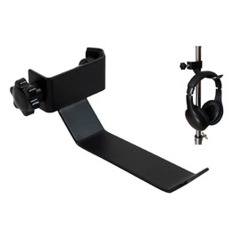 cellcase Negro Auriculares De Diadema Pandereta titular colgadero Clip Soporte para soporte de micró