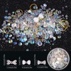 editTime 6 Wheels Mixed Sparkle Nail Art Rhinestones Diamonds Crystals