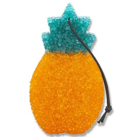 Jamaica Me Crazy Scented Freshie 1 Lone Star Candles and More 2-Color Pineapple, A Delightfully Whimsical Summer Favorite, Air Freshener, Car Freshener, Strongly Scented Aroma Beads, USA Made in Texas