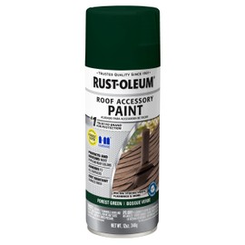 Rust-Oleum 383419- Roofing Accessory Coating Spray, 12 oz, Forest Green