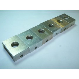 Unbranded QTY6 SMALL ALUMINUM U- MOUNT SUPPORT SWITCH  FITTING HOLDER 1X1.25"X1/2" USA DIY