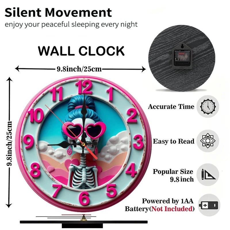 10 Inch Wood Wall Clock a Safe, Non-Controversial Giftsheet size: