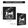 Gothic Light Switch Cover Skull & Raven Design 2 Gang