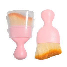 AOCISKA Car Interior Detailing Brush,Soft Bristle Cleaning Brush Car Detailing Brush Dusting Brush,Car Interior Cleaning Tool,Auto Detail Brush Car Dash Duster Brush (Pink with Cap)