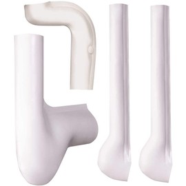 PLUMBEREX SPECIALITY PRODUCTS 2004W Handy-Shield Maxx Ada Soft Under Lavatory Protector, 4-Piece Kit-2465853, White