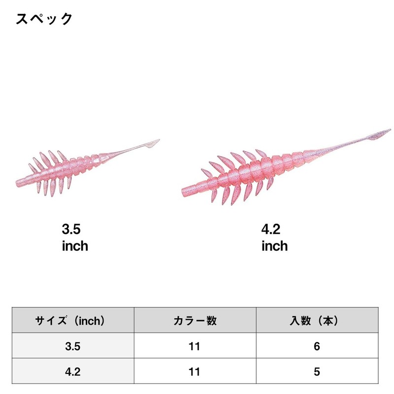 DAIWA Worm Eving Stick 3.5" Keimura Blue Core Lure