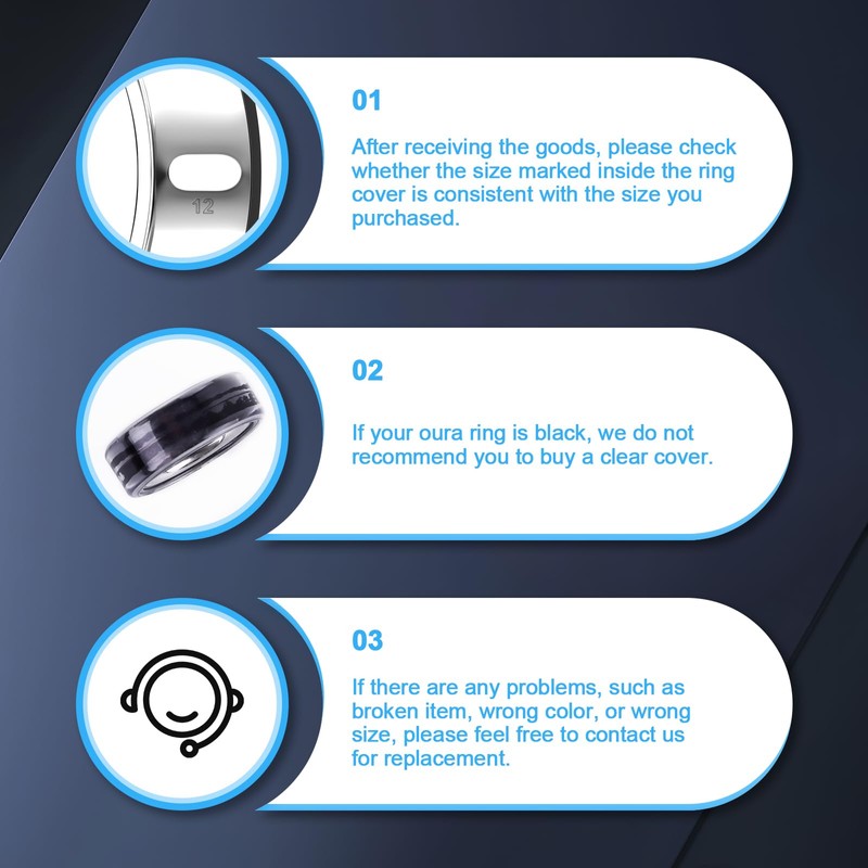 3 Pack Cover Compatible with Oura Ring Gen 4/Oura Ring