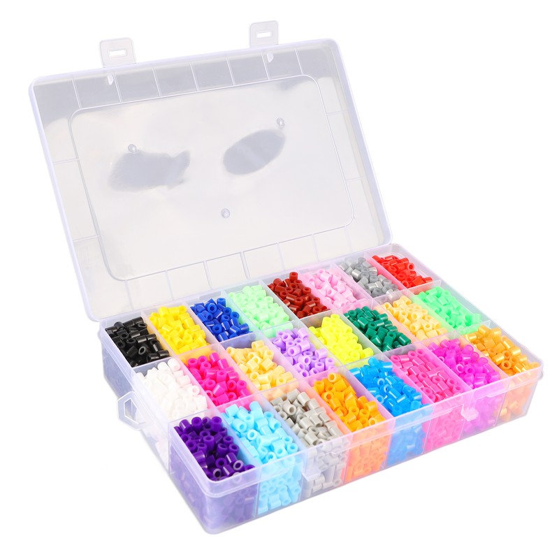 24 Color Fuse Beads Set 5mm Fuse Beading Kit with