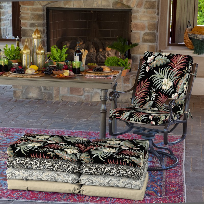 Arden Outdoor Dining Chair Cushion, 20 x 20, Rain-Proof, Fade