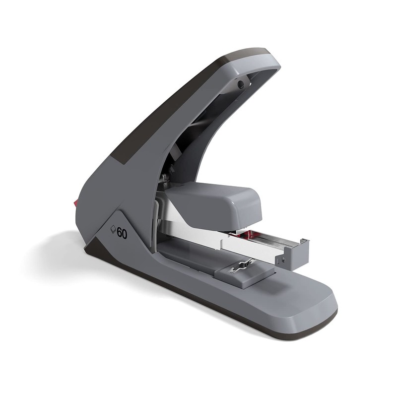 TRU RED One-Touch Desktop Stapler, 60-Sheet Capacity, Black, 2/Pack (TR58490VS)