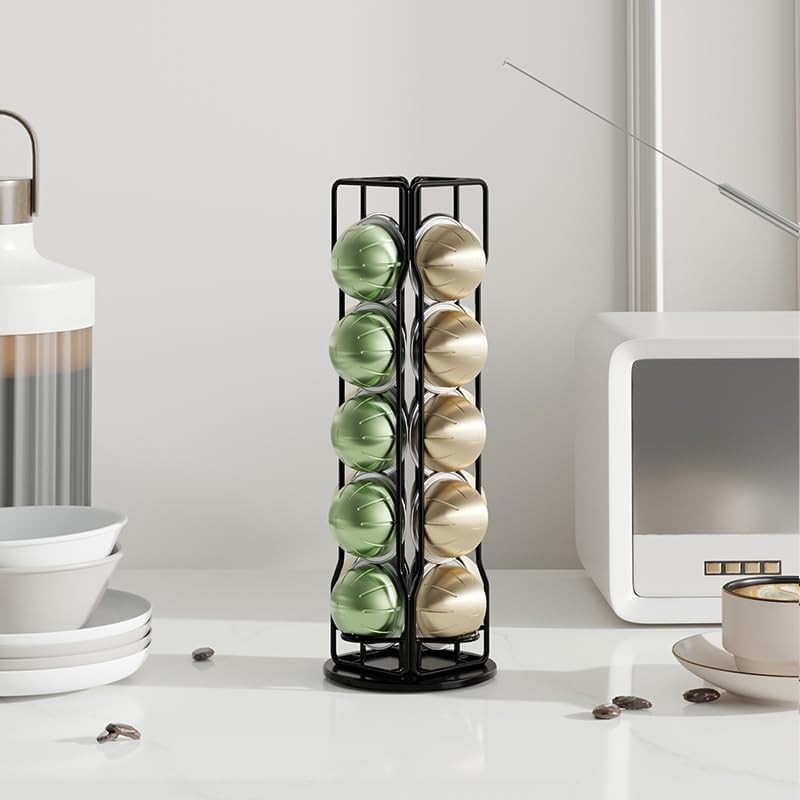 20 Vertuo Pods Coffee Pod Holder Compatible For Nespresso Vertuoline