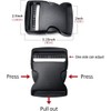 12 Pack Plastic Buckles 2 Inch Adjustable Quick Side Release