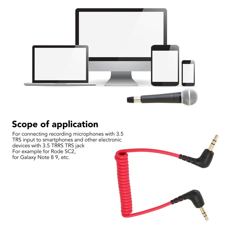 Acogedor Cable TRS a TRS, Cable de Micrófono con Reducción