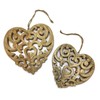 DARO DEKO Wooden Heart Hanger with Ornamental Pattern 20 cm