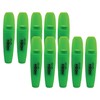 DOLLAR HL625 Neon Fluorescent Highlighter Pens, GREEN, Pack of 10,