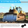 15 Pcs 3/4 Cutting Edge Bolts, Bucket Cutting Edge Bolt,
