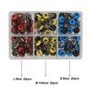 OKVGO 60pcs Fishing Tackle Running Ledger Slider Beads Snap Links