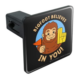 GRAPHICS & MORE Bigfoot Believes in You Funny Humor Tow Trailer Hitch Cover Plug Insert