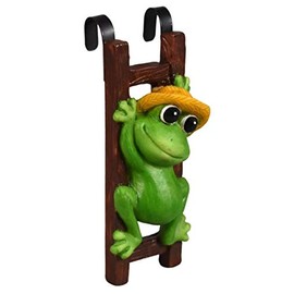 Flower Pot - Hugger Figurine - Frog (2 Pcs) Garden Decor - Get All The Fun Collections of Pot Pal Climbers - Hanging Planter Decorations - Patio Decor - Yard Decor