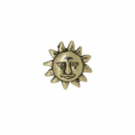 Jim Clift Design Sun Face Gold Lapel Pin - 1 Count