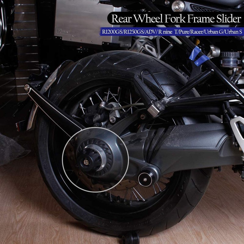 Motorcycle Rear Refit Wheel Fork Axle Sliders Cap Pad Crash