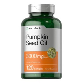 Aceite de Semillas de Calabaza Horbäach 3000mg 120 Cápsulas Omega 3