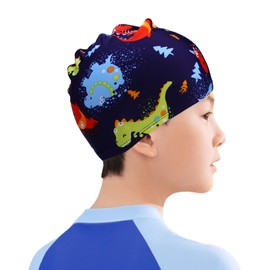Samcos Swimming Cap, Kids, Swimming, Children, Swimming Cap, Swimming Cap, Kids, Boys, Girls, Pool Hat, Stretchable, Simple and Fashionable (B)