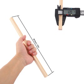 Geytetqi 80 PCS Unfinished Wood Square Dowel Rods,1/2" x 12" Wooden Sticks for Crafts, Woodworking, Arts and DIY Projects