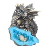 Nemesis Now U2050F6 Nest Guardian Figurine 14cm Blue, Resin, One
