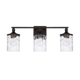HomePlace 128831BZ-451 Colton Vanity, 3-Light 300 Total Watts, Bronze
