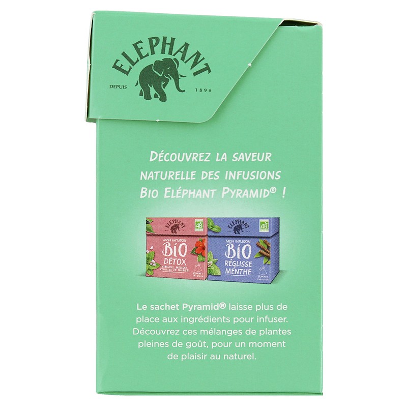 Elephant Herbal Tea Bags Organic Flavored Tea with Verbena Mint