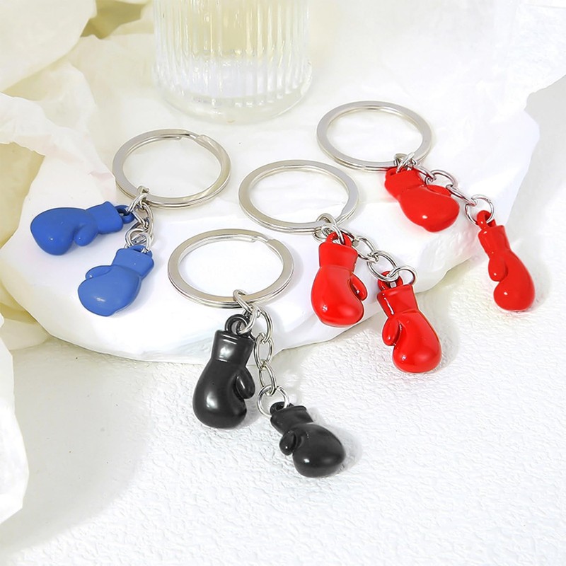 3 Pieces Boxing Glove Keychains, Creative Keychains, Sports Element Keychains,