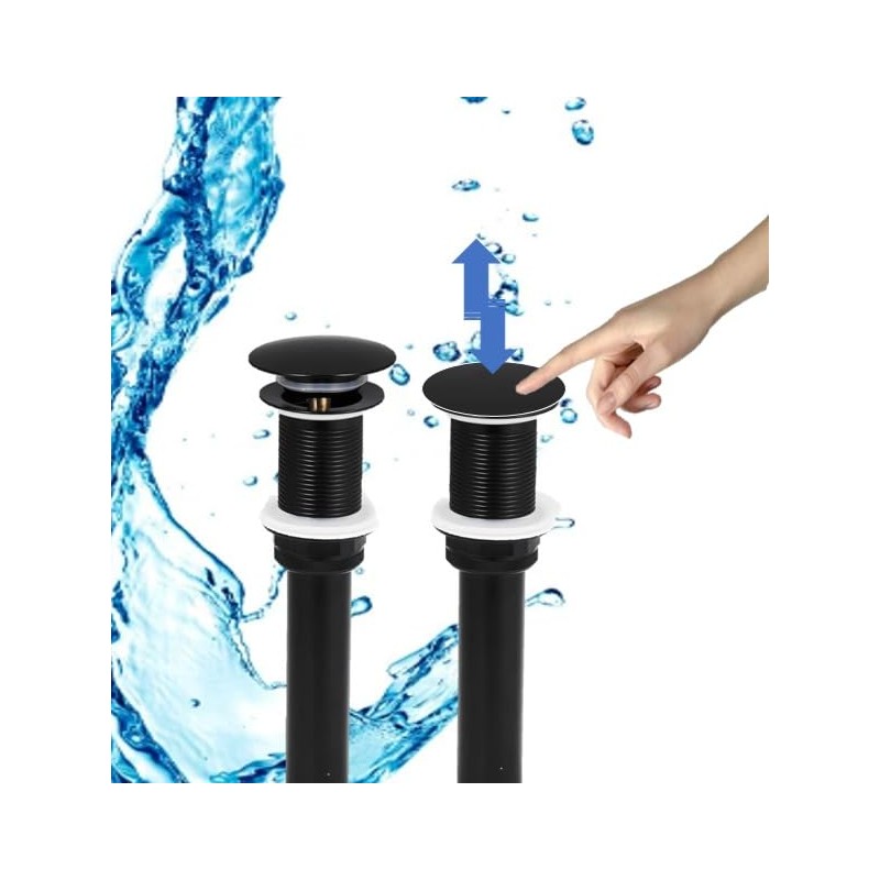 Genérico SOFO contra DE Lavabo Cromo Negro DE Push Y