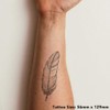 Large 'Writing Feather' Temporary Tattoo (TO00075385)