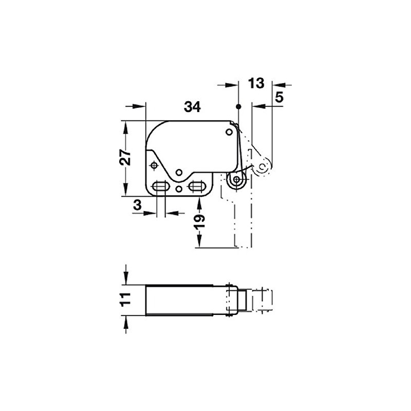 New Mini Touch Catch Latch Cabinets Caravan Motorhome Cupboard Doors