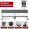 DLONE Linear Shower Drain | 28" AISI 304 Stainless Steel